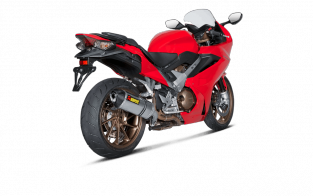 Akrapovic Slip-on Line Titanium met E-keur Honda VFR800 F 2014-2016